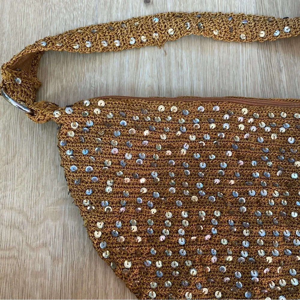 NEW Free People Catch My Shimmer Sequin Sling Bag - Picture 5 of 8
